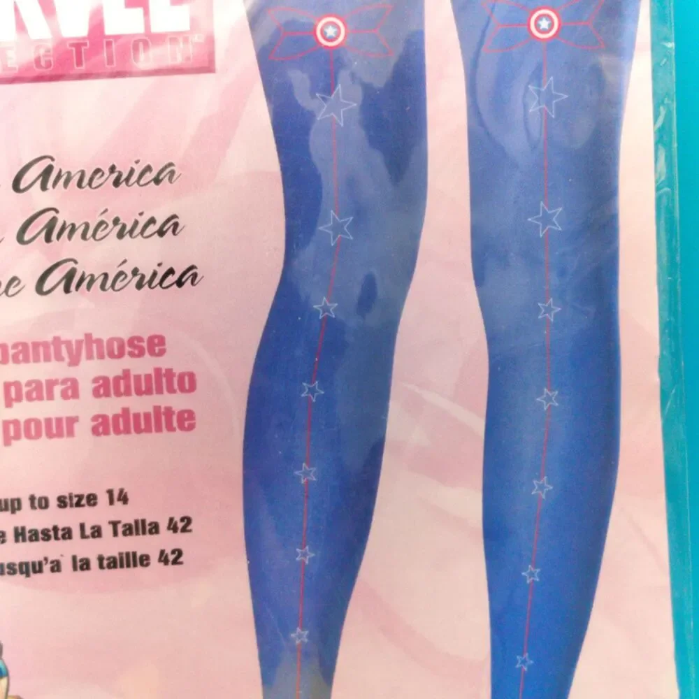 Disguise Women's Captain America Marvel Collection Adult Pantyhose Tights